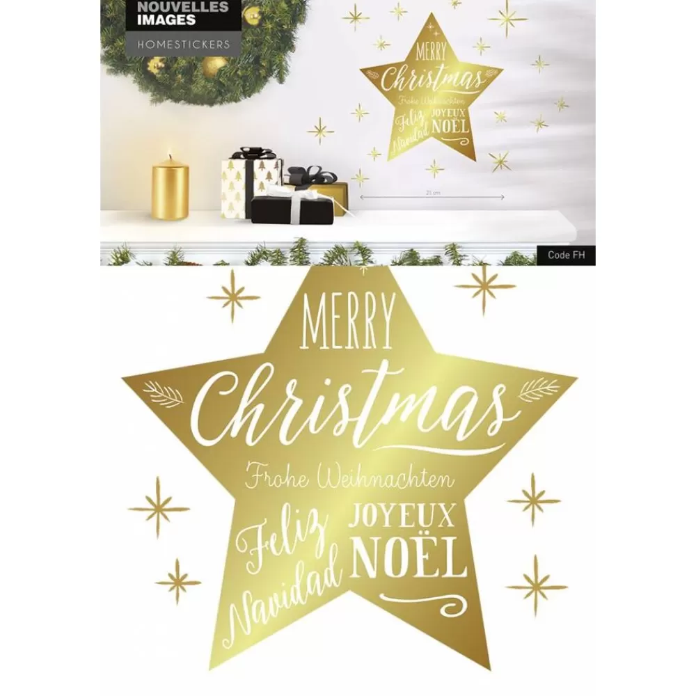 Store Kidzsupplies Nouvelles Images Muursticker Kerst Ster Goud