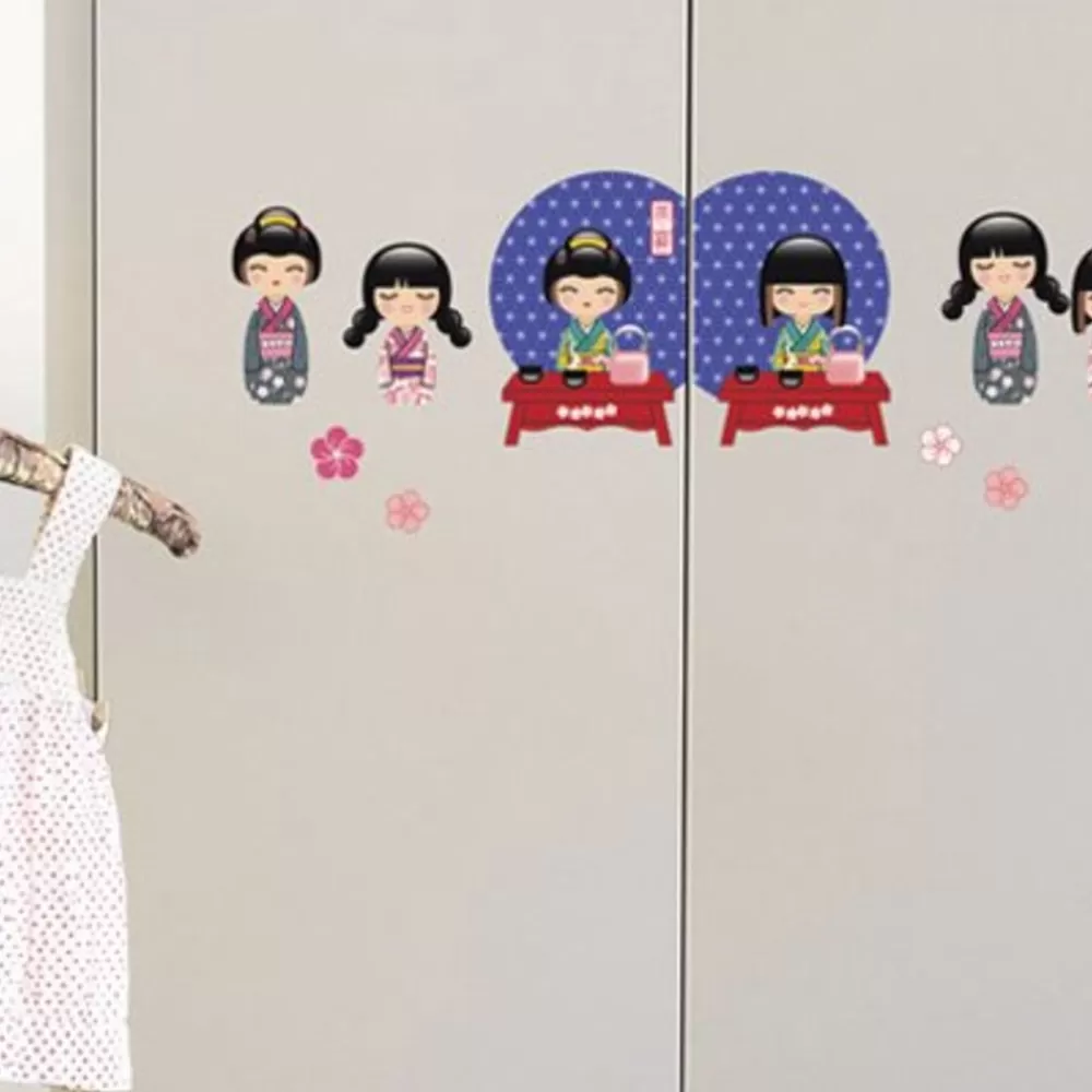 Store Kidzsupplies Nouvelles Images Nouvelles Images Muursticker Geisha Tea Time