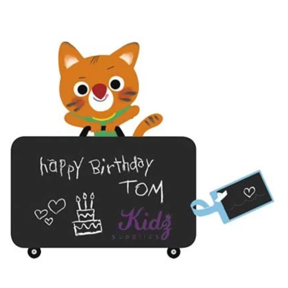 Fashion Kidzsupplies Nouvelles Images Nouvelles Images Muursticker Krijtbord Poes Op Reis