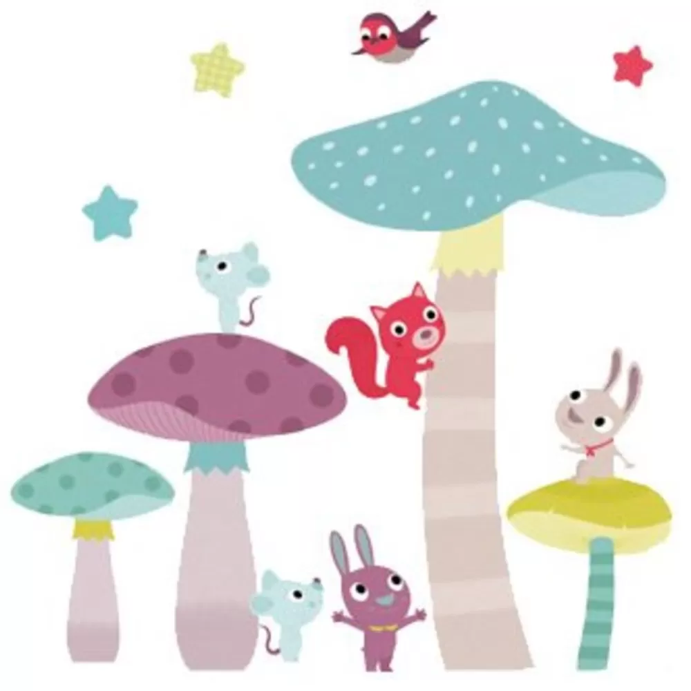 Discount Kidzsupplies Nouvelles Images Nouvelles Images Muurstickers Babykamer Paddenstoelen