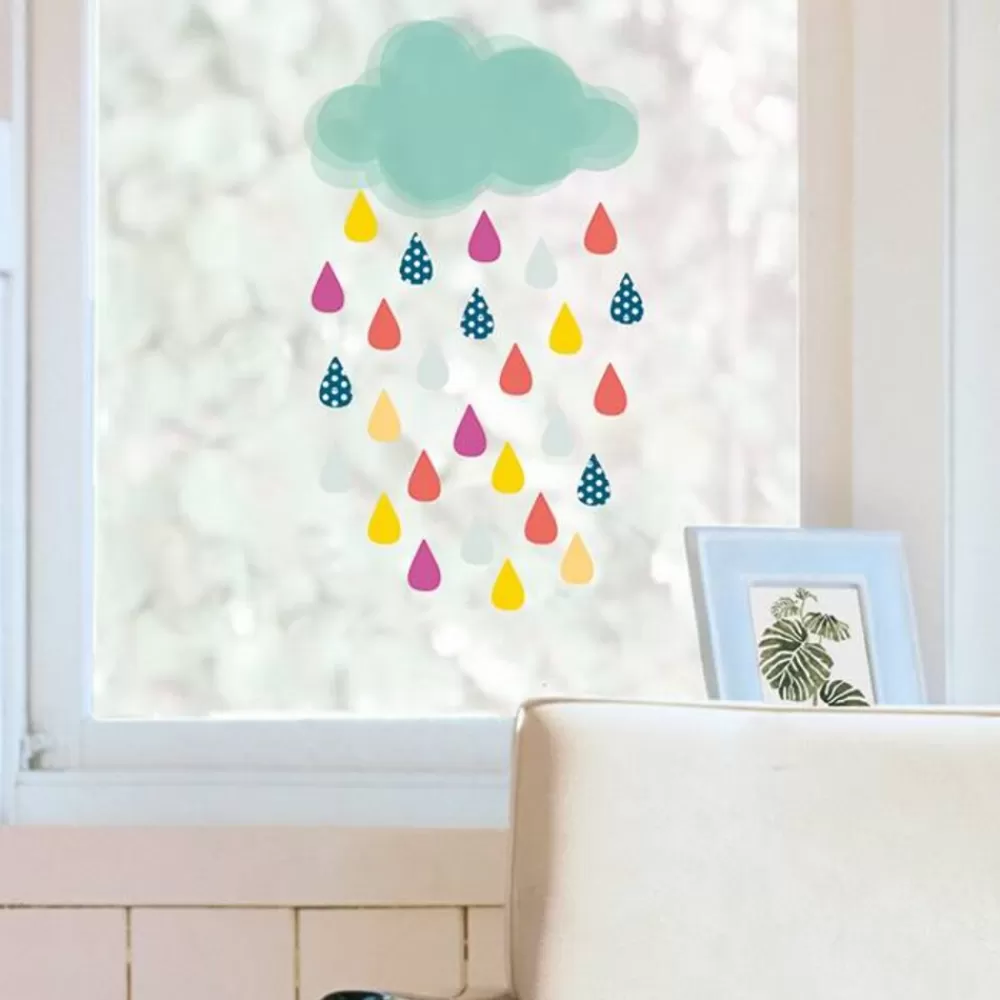 Cheap Kidzsupplies Nouvelles Images Raamsticker Xl Wolken En Druppels