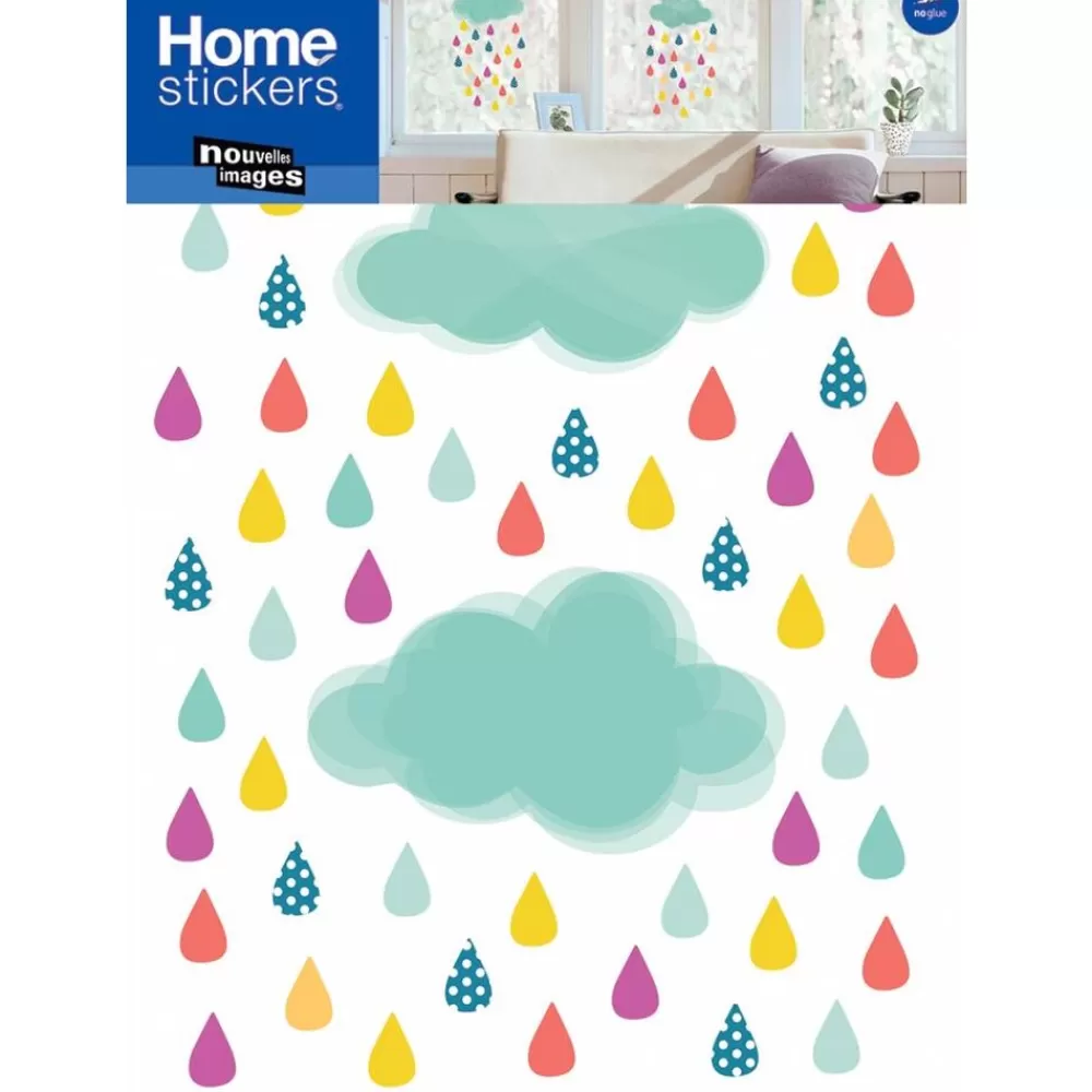 Cheap Kidzsupplies Nouvelles Images Raamsticker Xl Wolken En Druppels