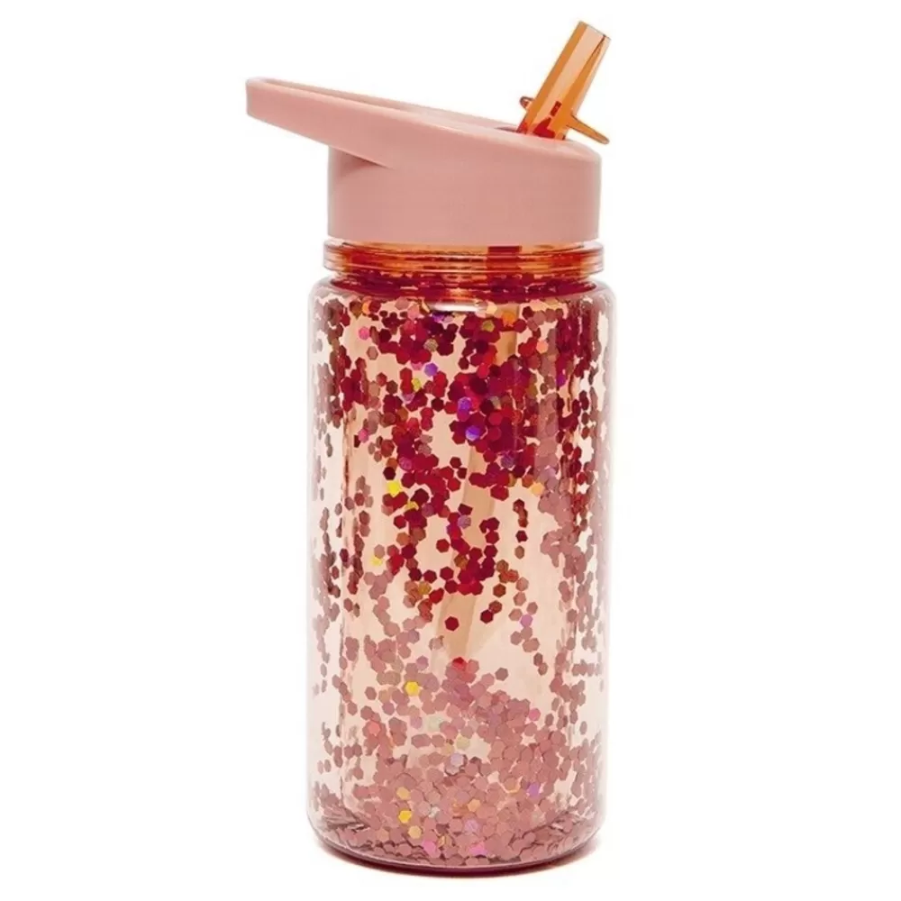 Outlet Kidzsupplies Petit Monkey Drinkbeker Peach Blossom Glitter