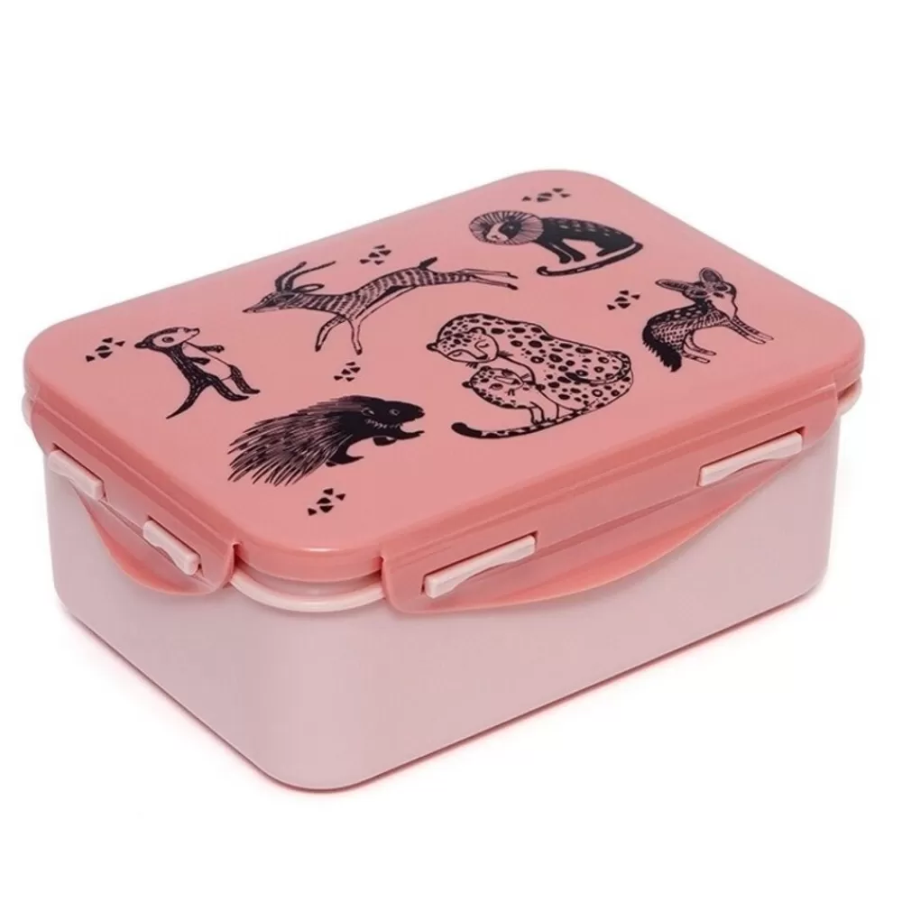 Best Kidzsupplies Petit Monkey Lunchbox Zwarte Dieren Blossom