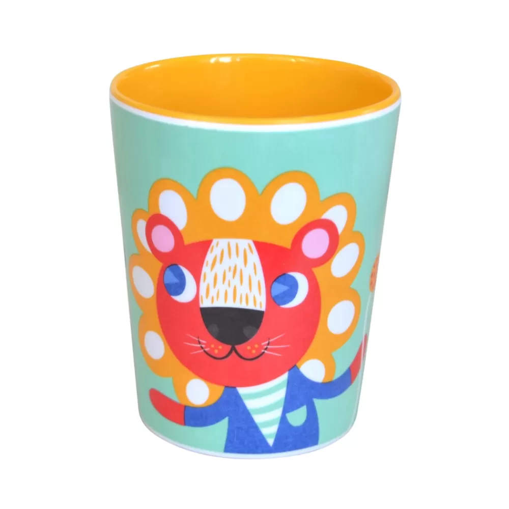 New Kidzsupplies Petit Monkey Melamine Kinderbeker Tijger En Leeuw