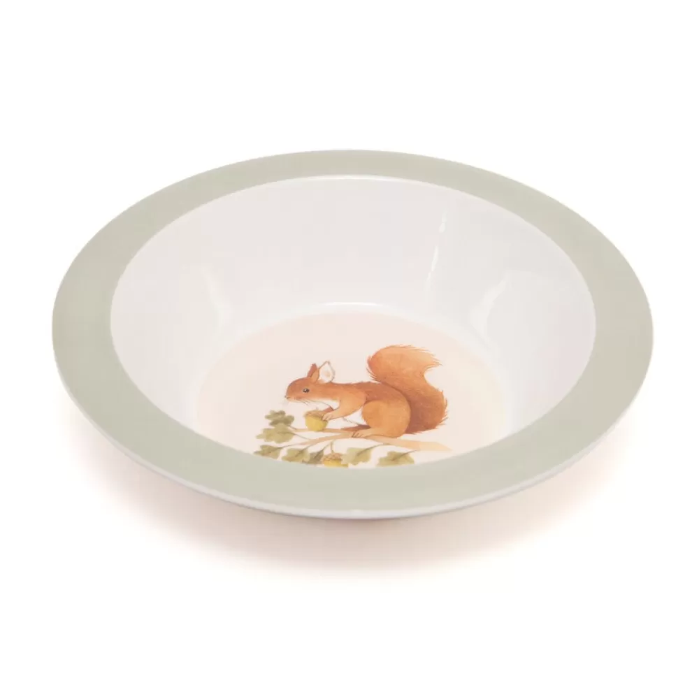 Clearance Kidzsupplies Petit Monkey Melamine Schaaltje Eekhoorn Sage