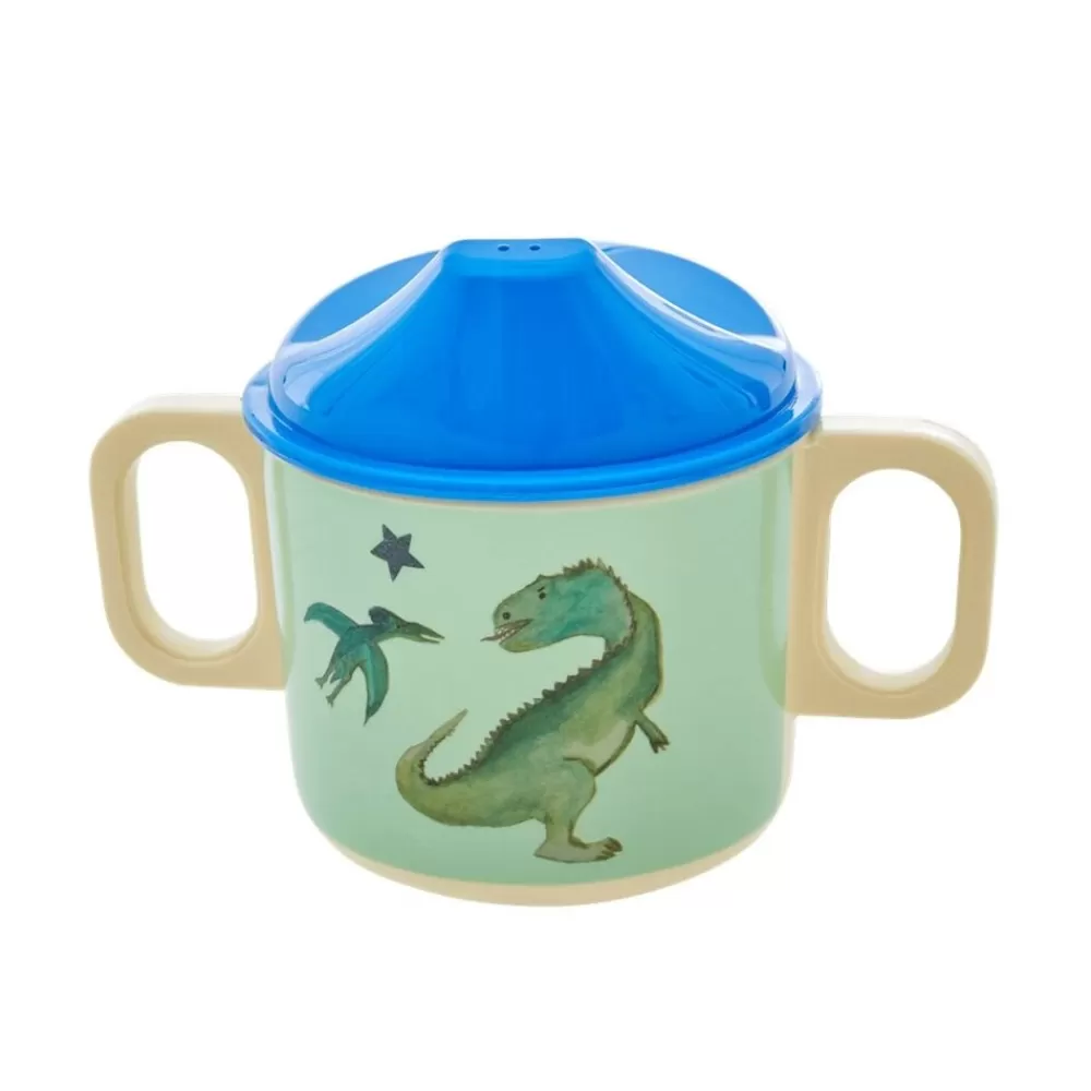 Store Kidzsupplies Rice Denmark Melamine Tuitbeker Met Handvaten Dinosaurus