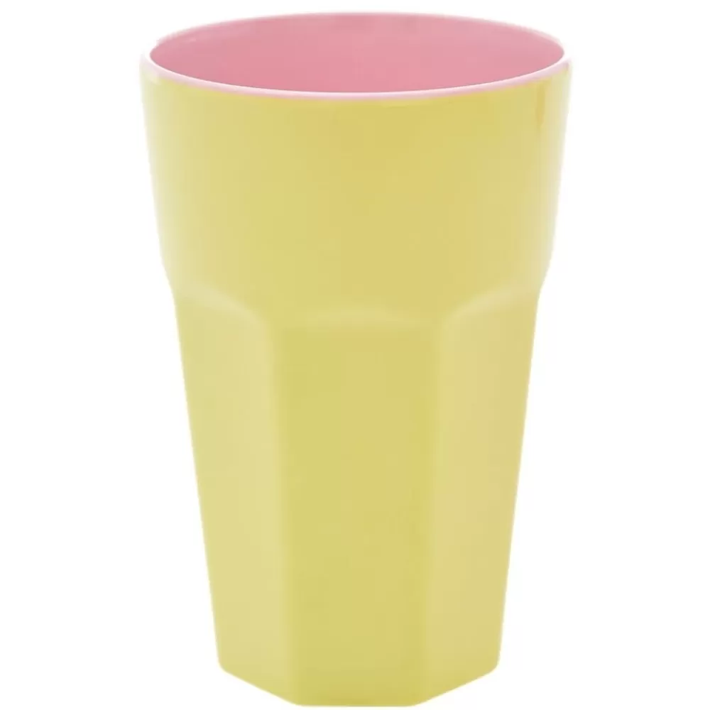 Best Kidzsupplies Rice Hoge Melamine Beker Geel En Roze