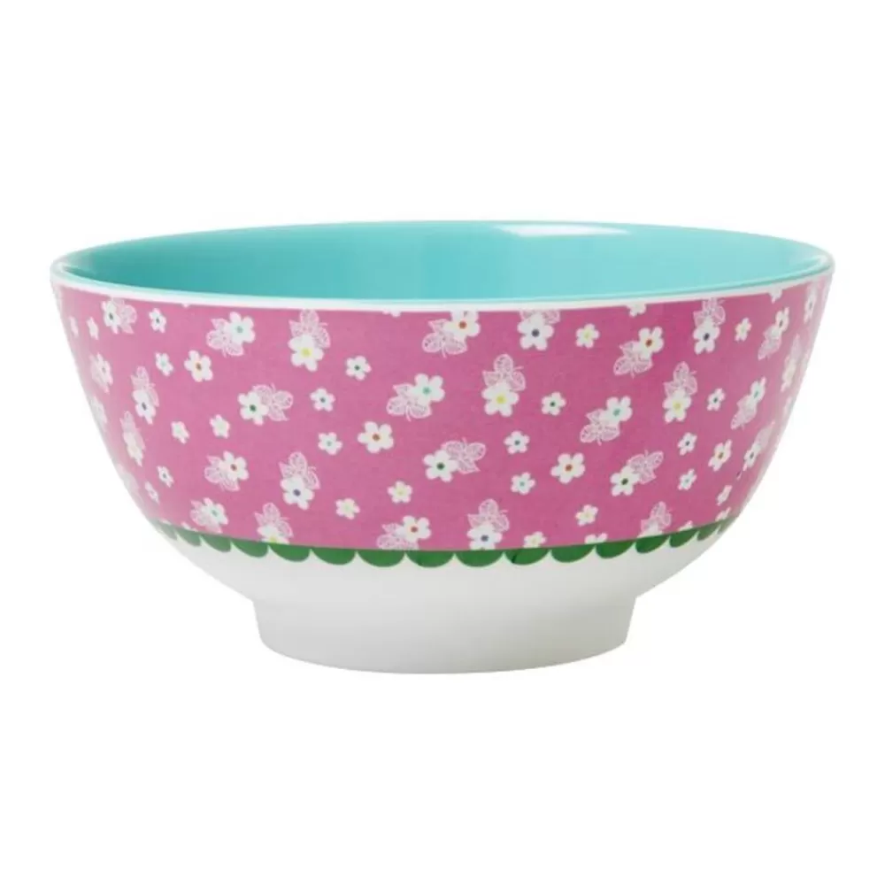 Hot Kidzsupplies Rice Kom Bloemen Roze