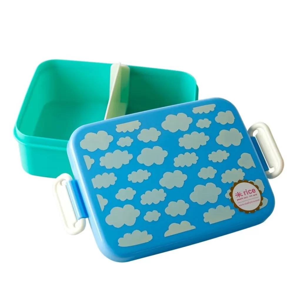 Hot Kidzsupplies Rice Lunchbox Wolken Blauw