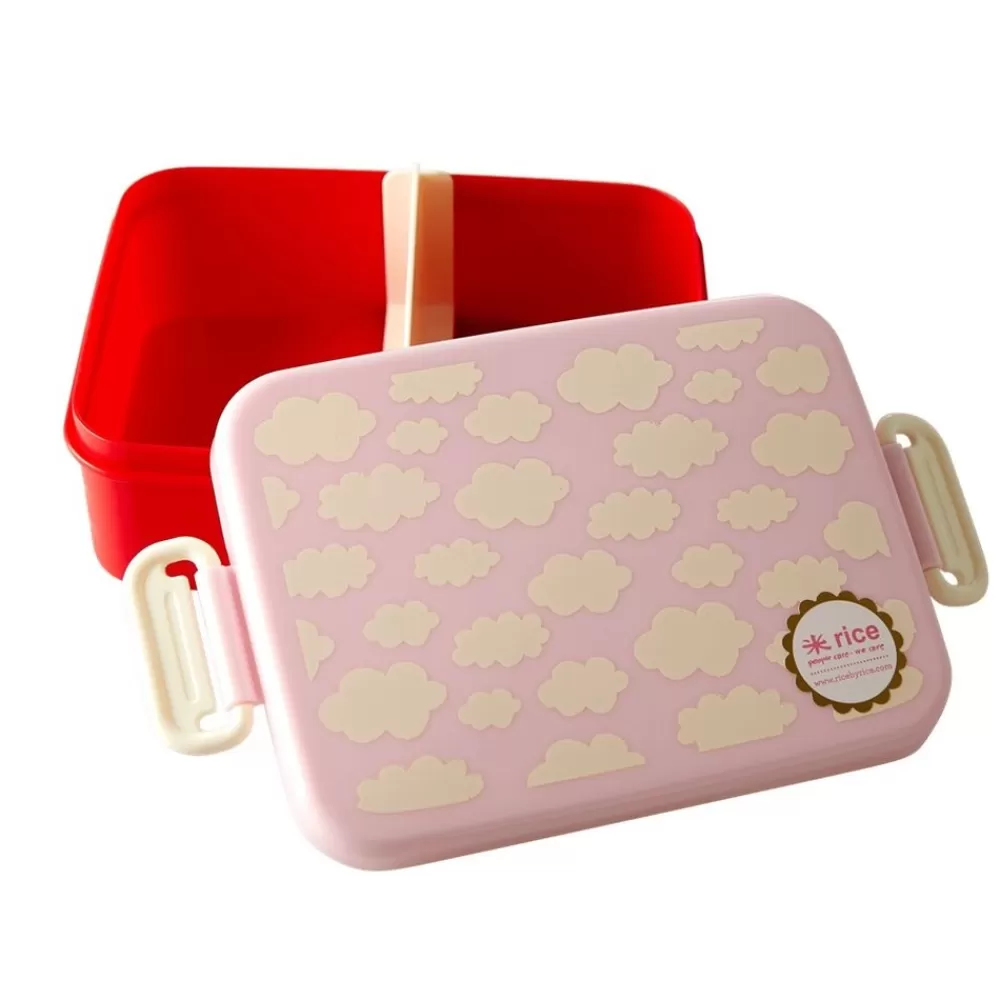 Flash Sale Kidzsupplies Rice Lunchbox Wolken Roze