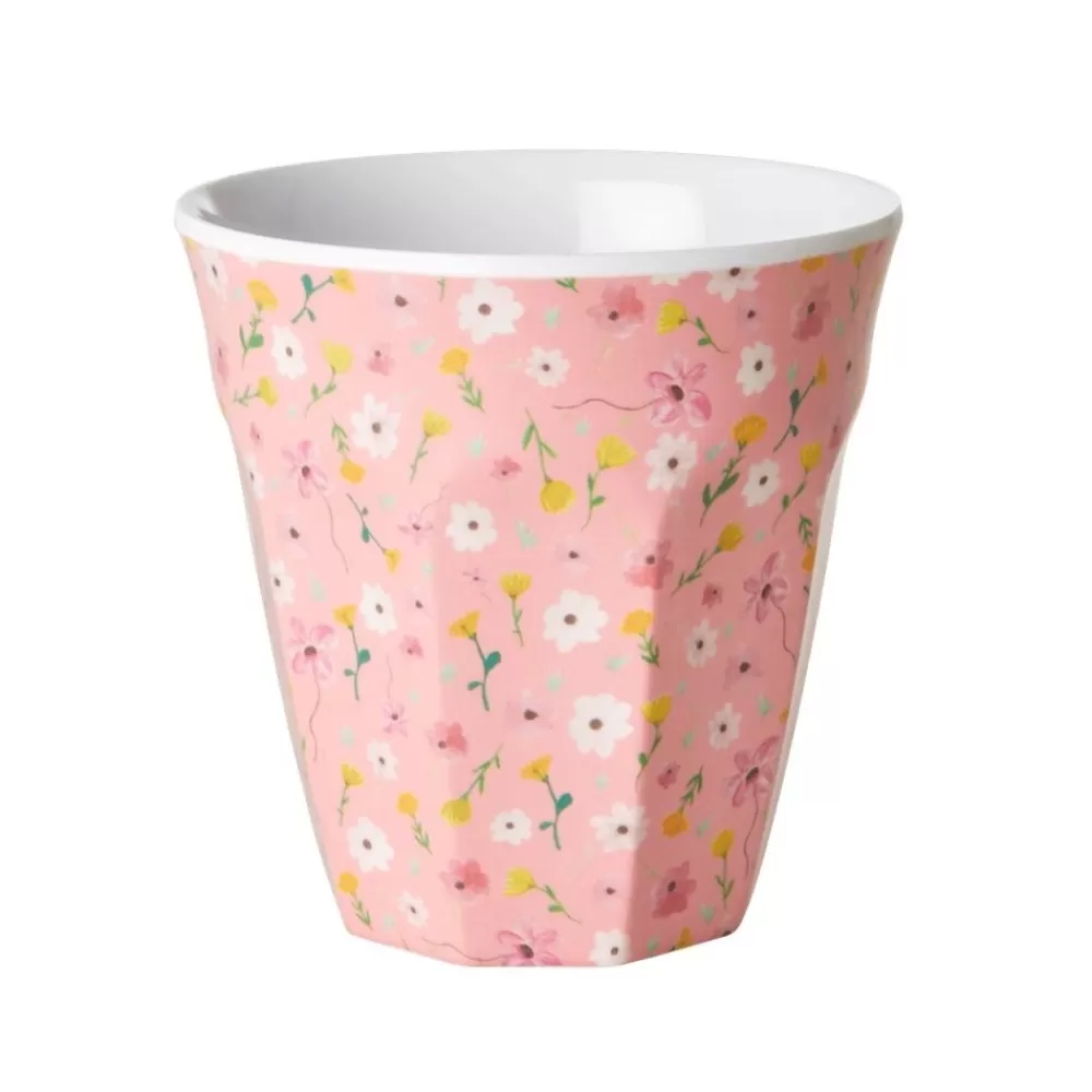 New Kidzsupplies Rice Melamine Beker Bloemen Roze