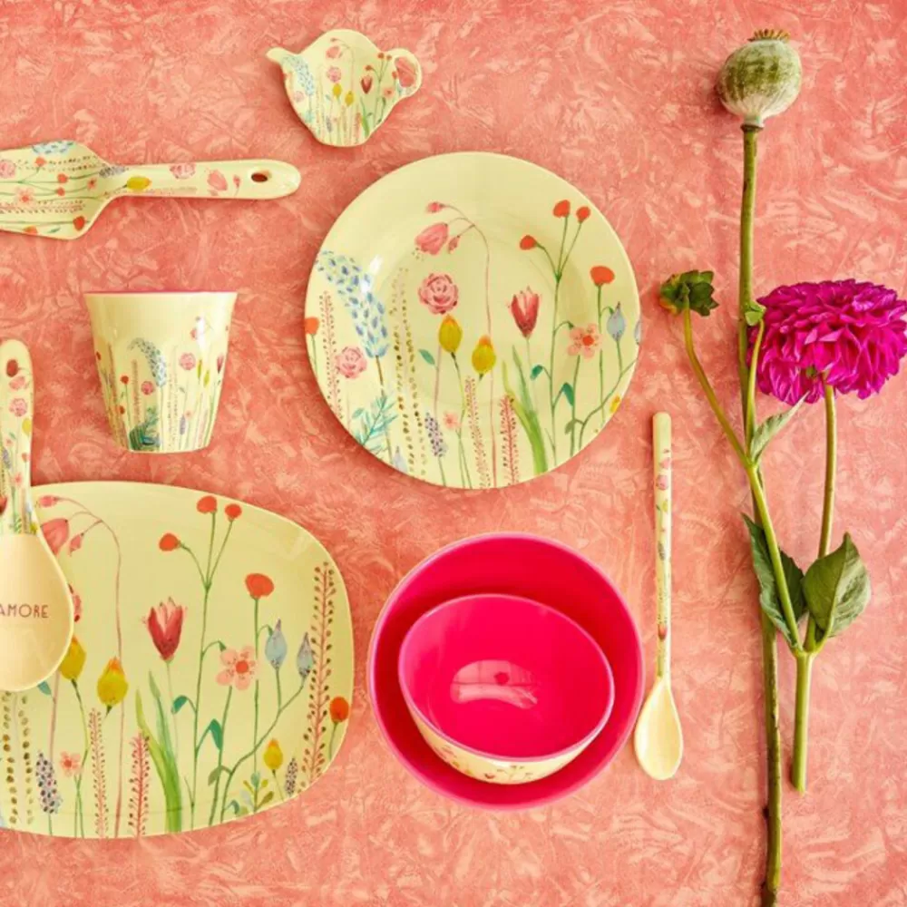 Fashion Kidzsupplies Rice Melamine Beker Bloemen Summer Flowers Print