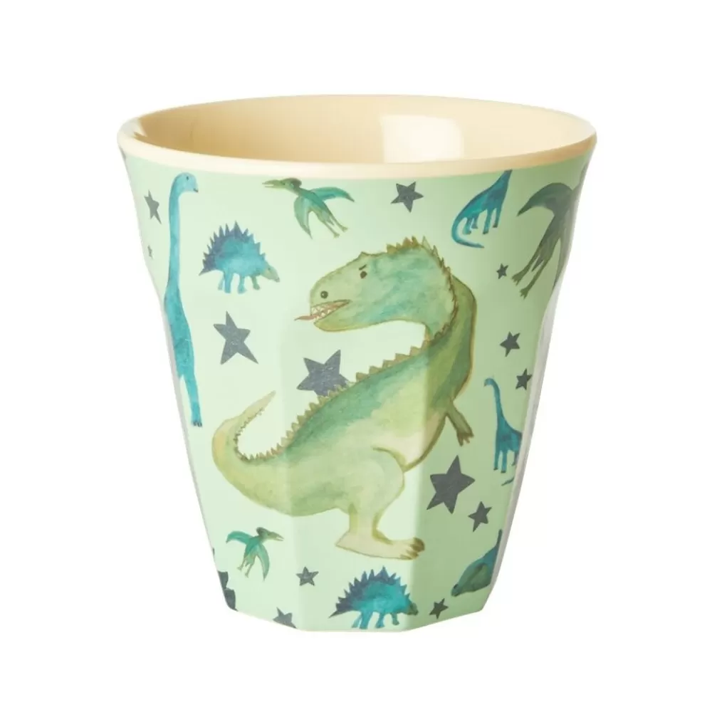 Clearance Kidzsupplies Rice Melamine Beker Dino Print