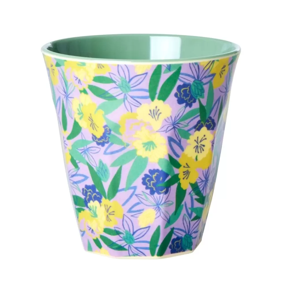 Best Sale Kidzsupplies Rice Melamine Beker Fancy Pansy Print