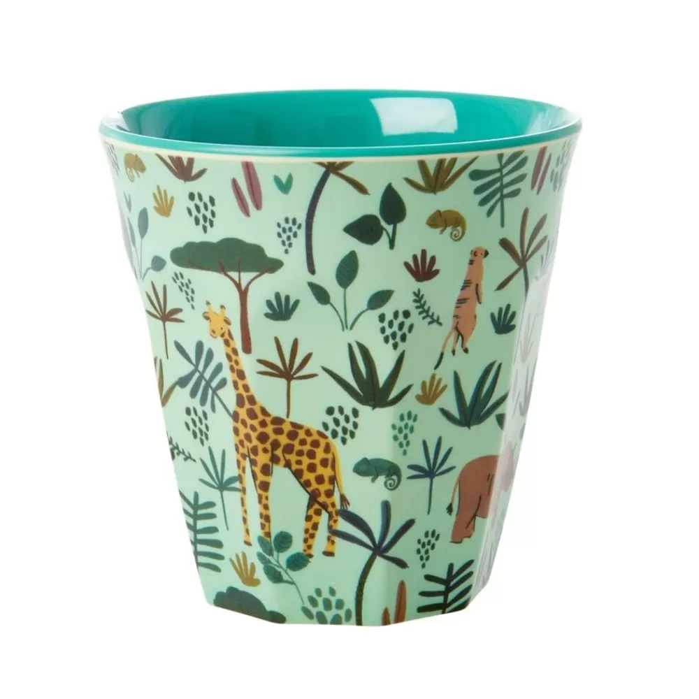 Flash Sale Kidzsupplies Rice Melamine Beker Jungle Print Groen