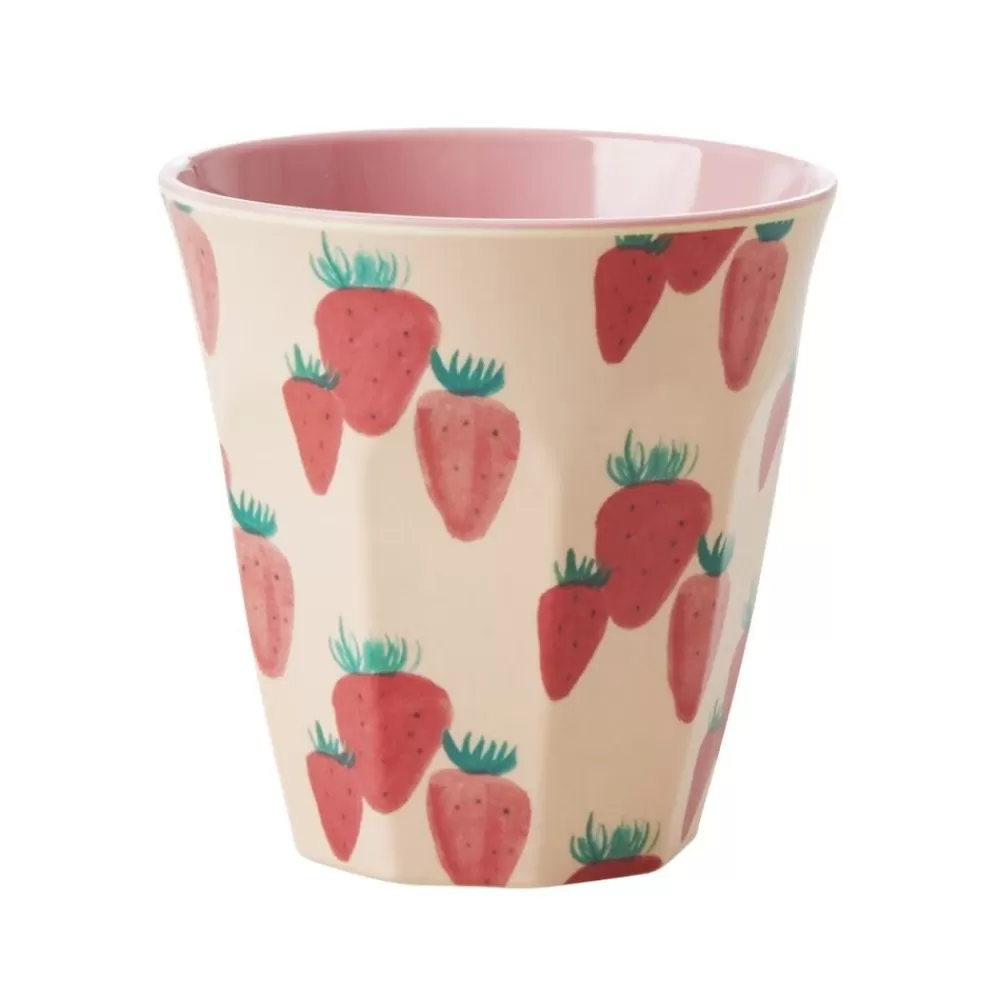 Online Kidzsupplies Rice Melamine Beker Strawberry Print