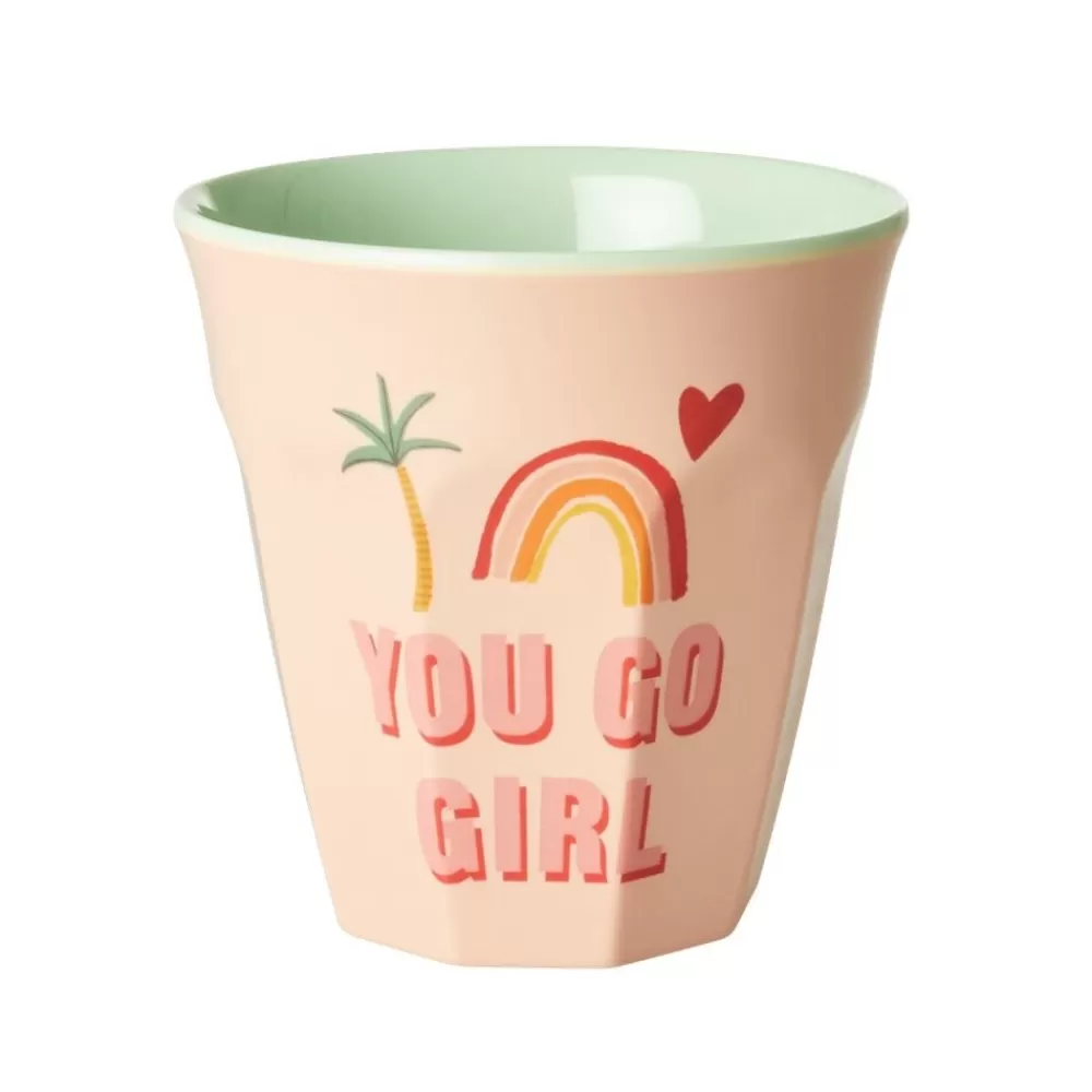 Shop Kidzsupplies Rice Melamine Beker You Go Girl Print