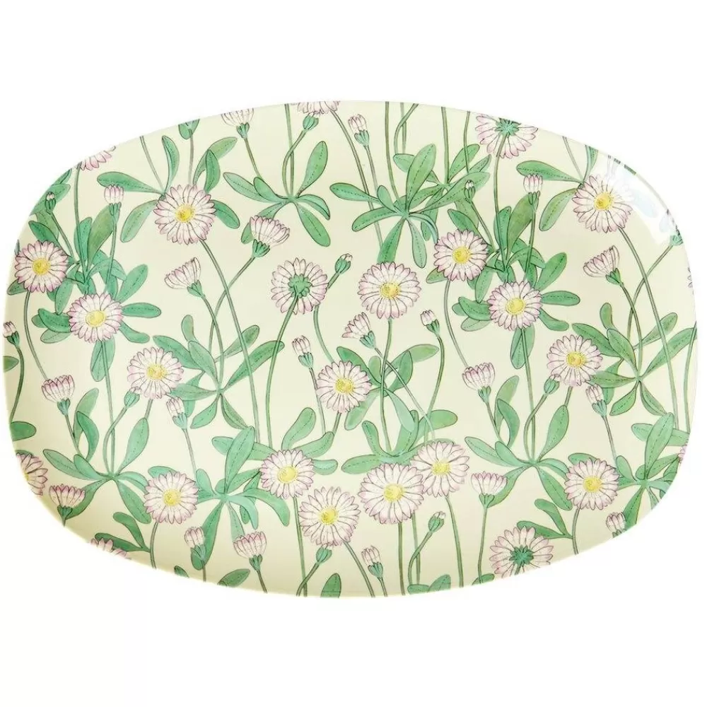 Sale Kidzsupplies Rice Melamine Bord Bloemen Daisy Print