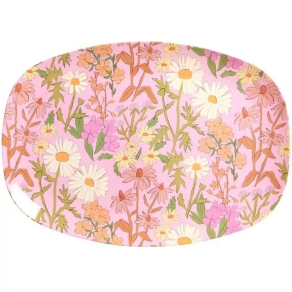 Clearance Kidzsupplies Rice Melamine Bord Ovaal Daisy Dearest Print