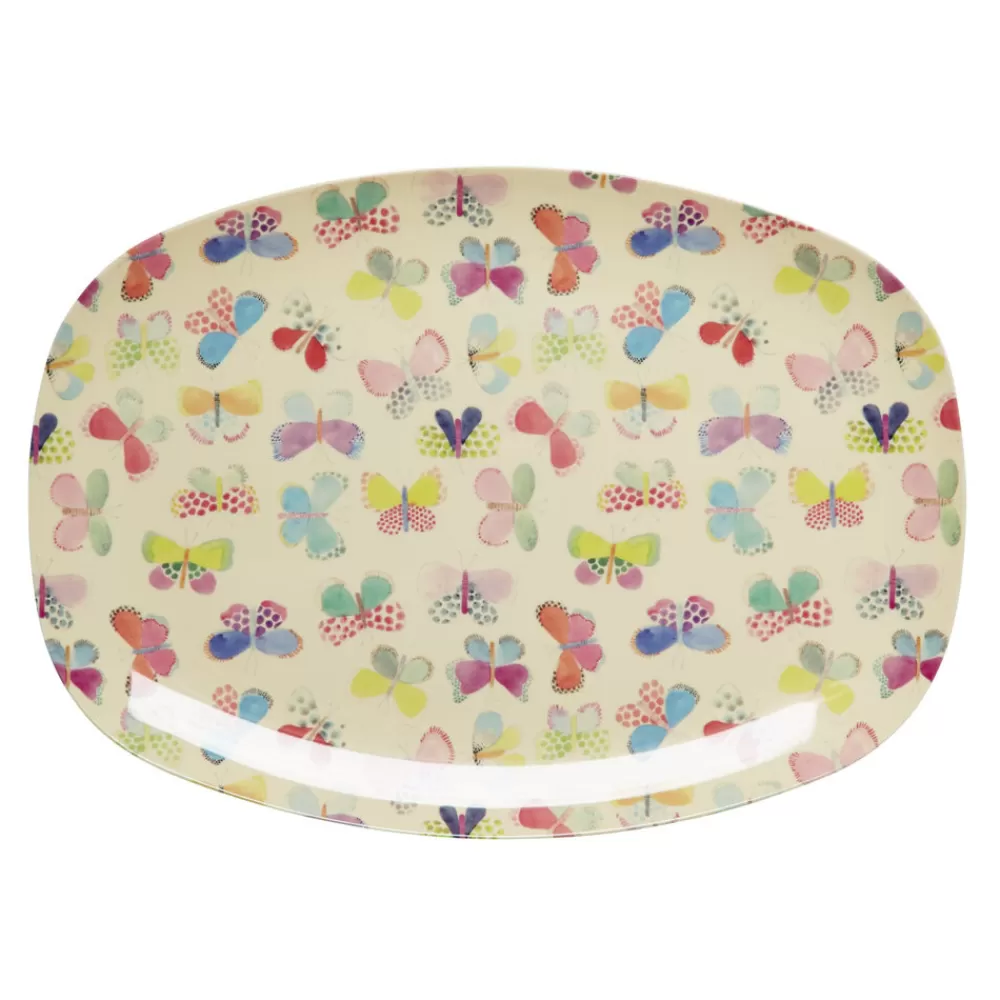 Flash Sale Kidzsupplies Rice Melamine Bord Vlinders Butterfly Print