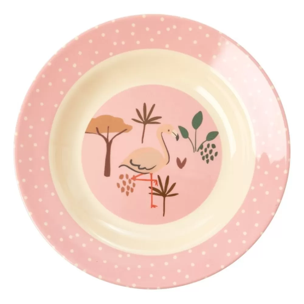 Fashion Kidzsupplies Rice Melamine Diep Bord Jungle Flamingo