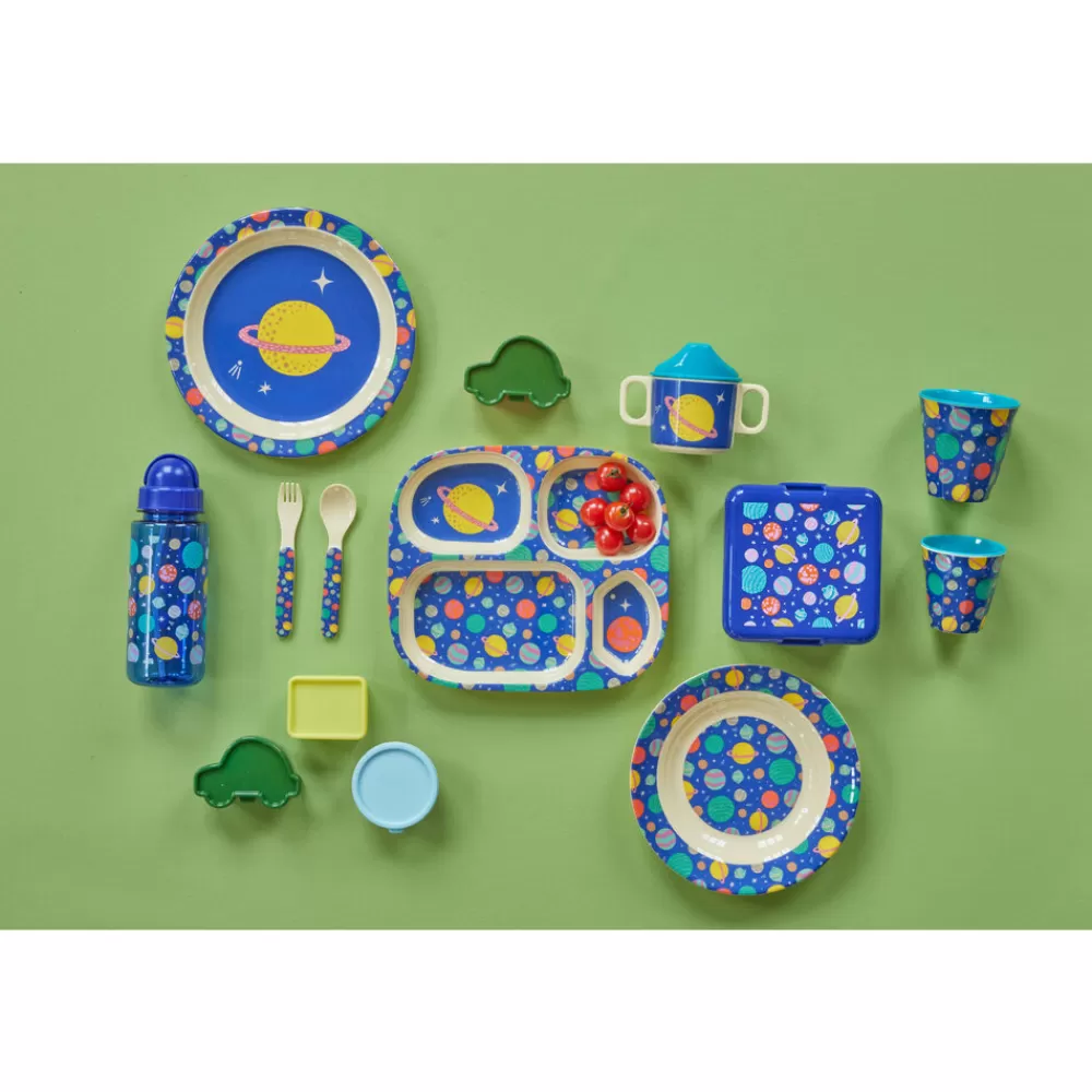 Discount Kidzsupplies Rice Melamine Kinderbord Galaxy Print Met Vakjes