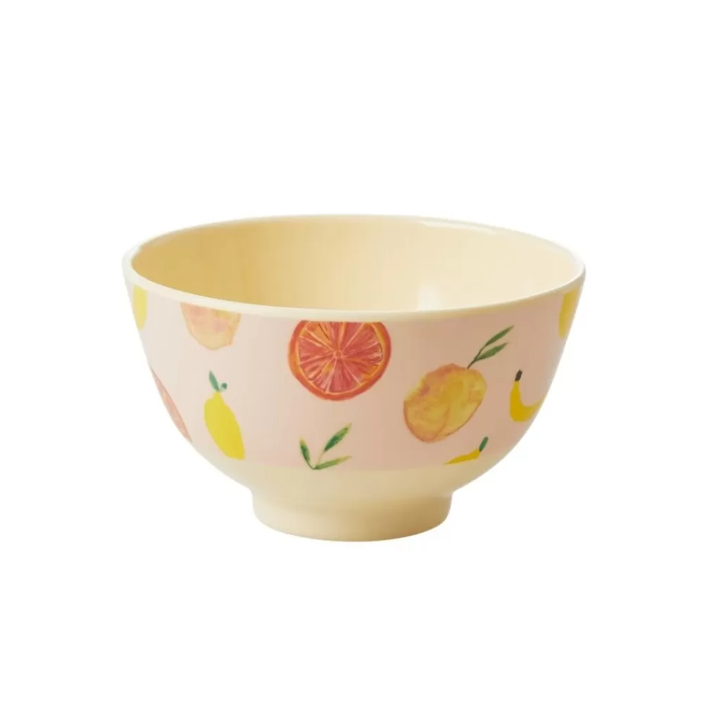 Flash Sale Kidzsupplies Rice Melamine Kom Fruit Happy Fruits Print Klein