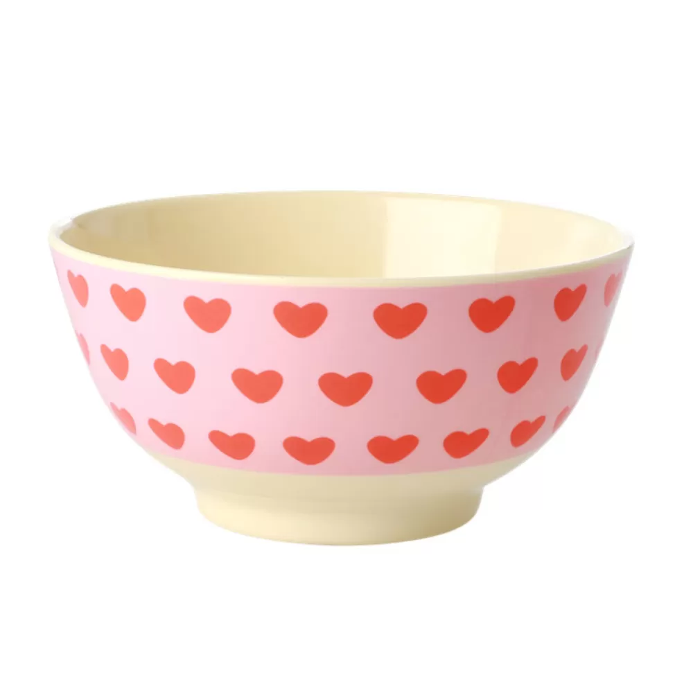 Fashion Kidzsupplies Rice Melamine Kom Hartjes Sweet Hearts