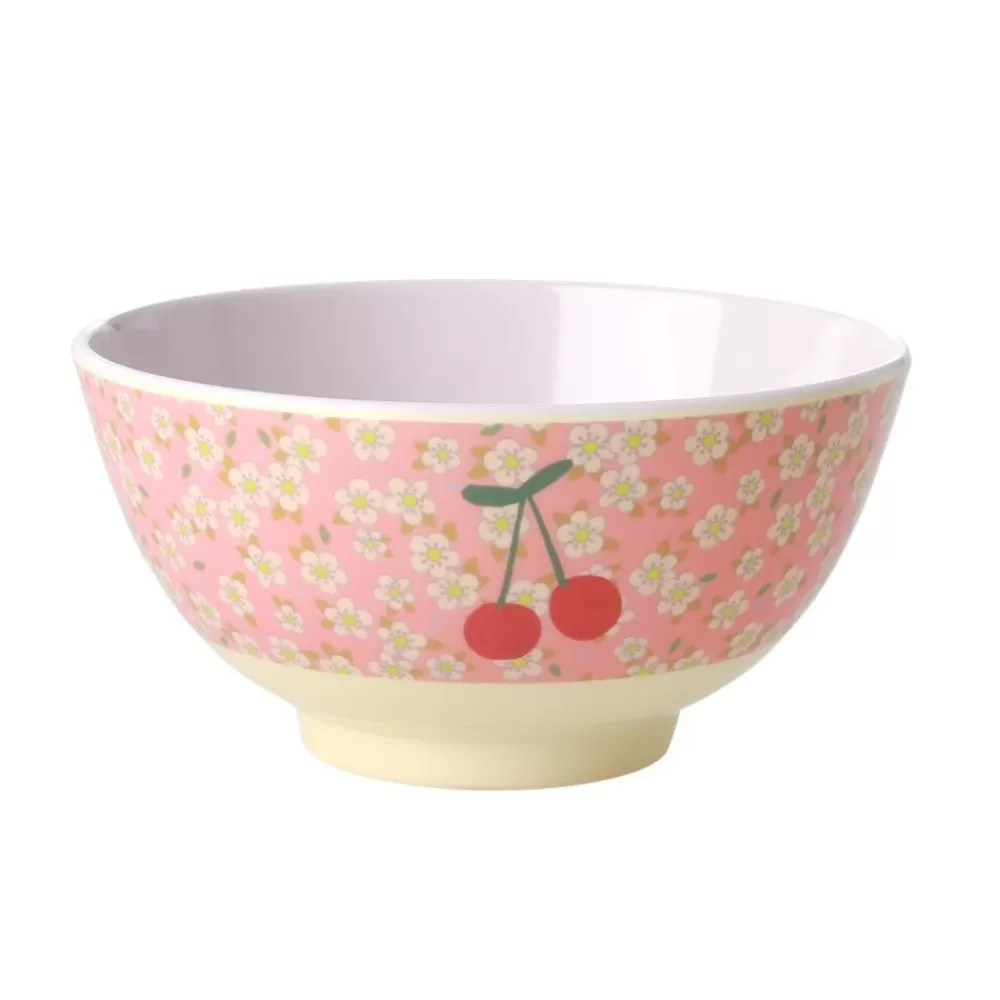 Sale Kidzsupplies Rice Melamine Kom Kersen Cherry And Flower Print