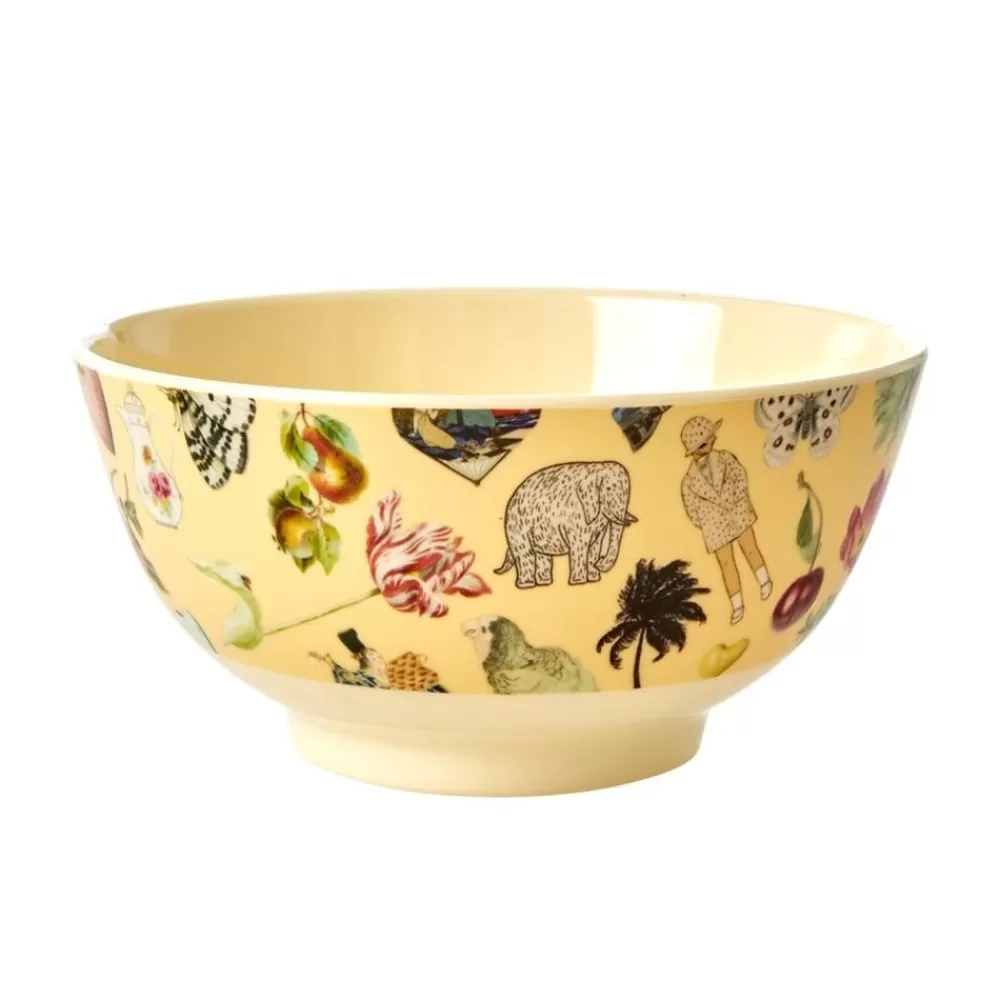 Best Kidzsupplies Rice Melamine Schaal Art Print Creme