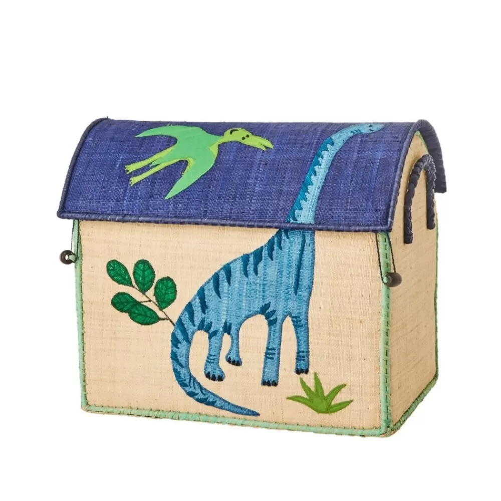 Clearance Kidzsupplies Rice Speelgoedkist Huis Dino'S Middelgroot