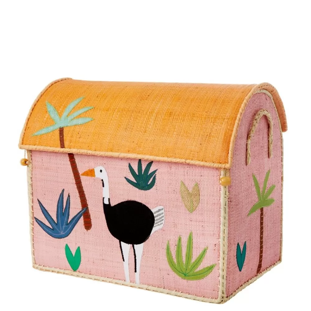 Flash Sale Kidzsupplies Rice Speelgoedkist Huis Jungle Struisvogel Groot