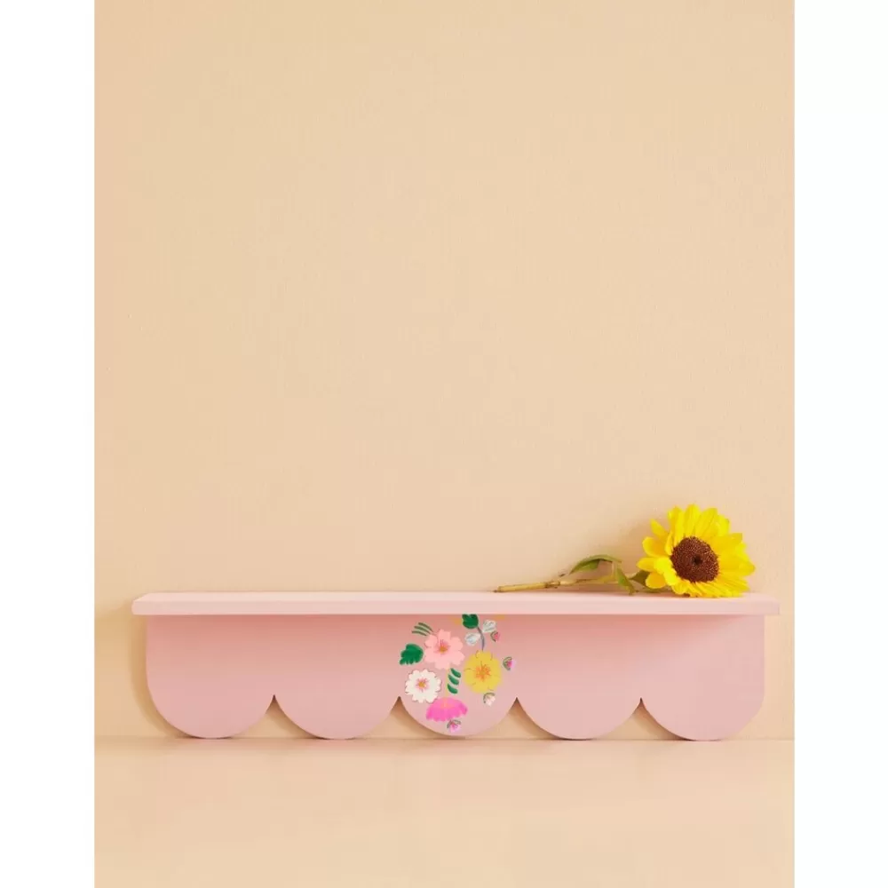 Discount Kidzsupplies Rice Wandplankje Bloemen Roze