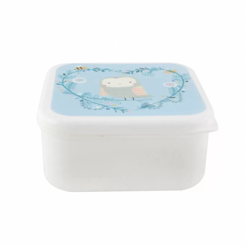 Best Kidzsupplies Rjb Stone Lunchtrommel Uil Lichtblauw