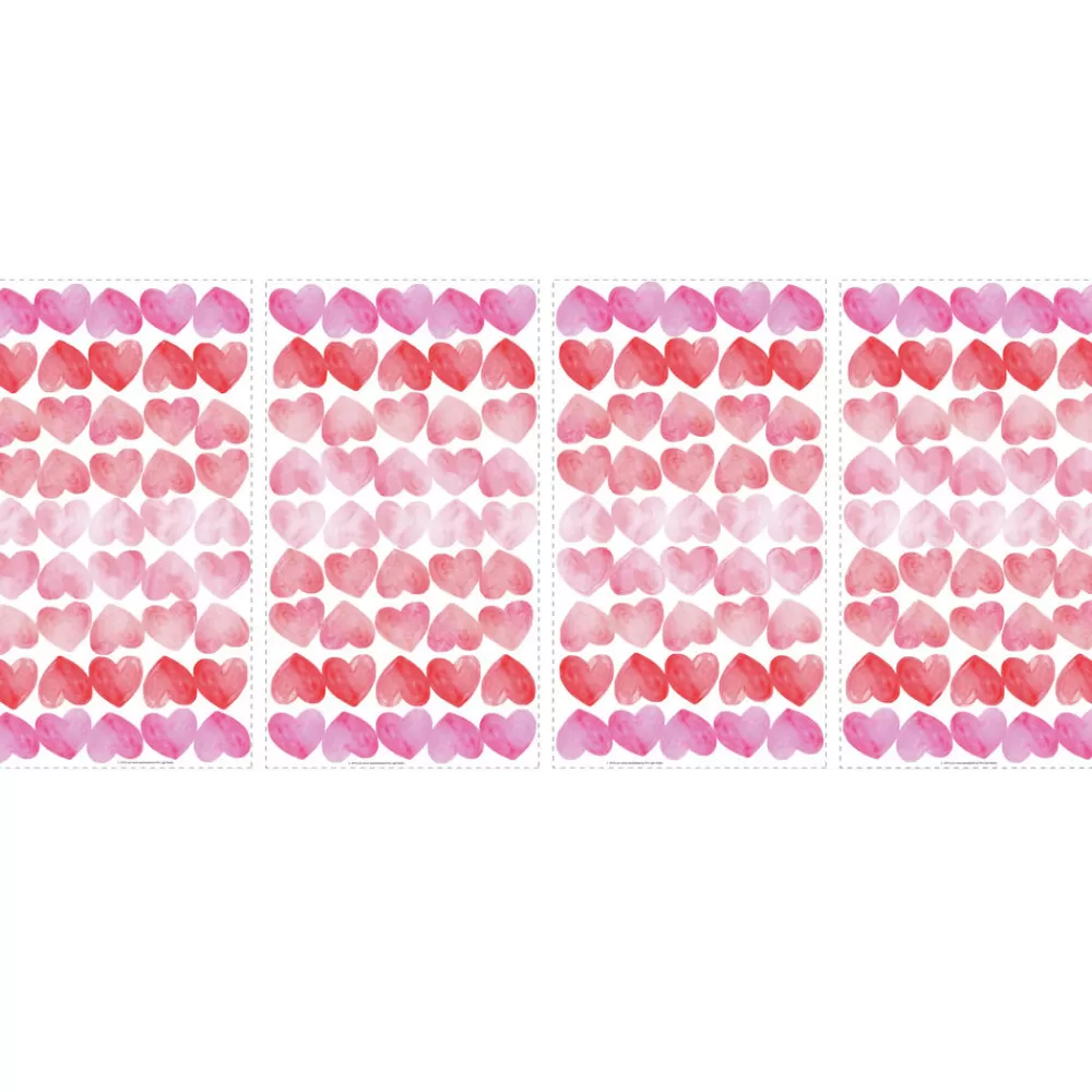 Discount Kidzsupplies Roommates Muursticker Hartjes Watercolor Hearts