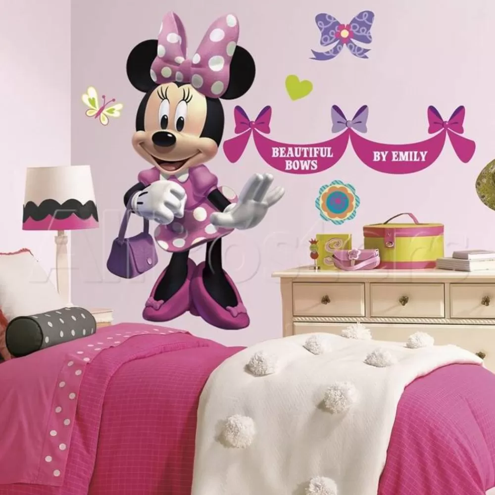 Clearance Kidzsupplies Roommates Muursticker Minnie Mouse Bow-Tique