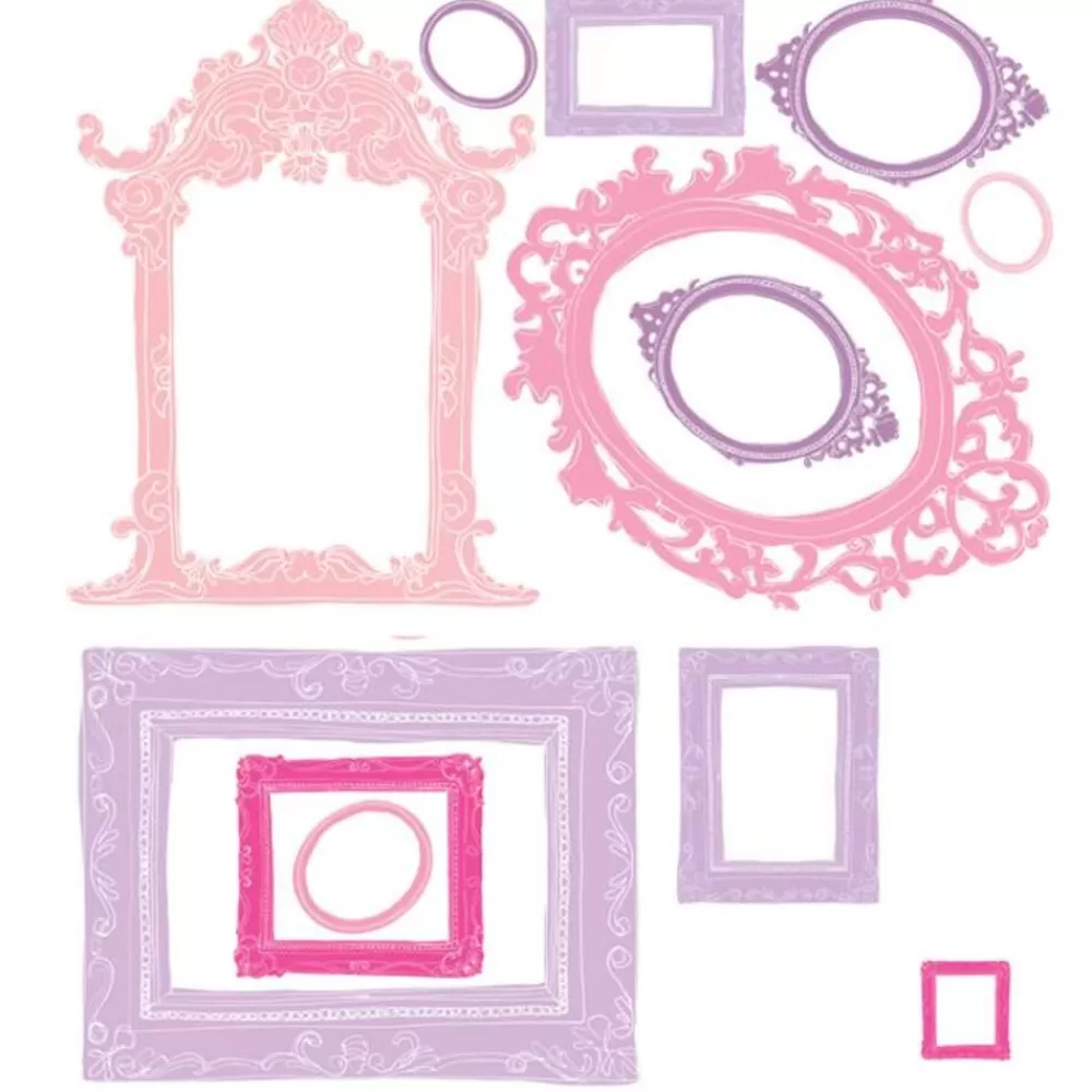 Fashion Kidzsupplies Roommates Roommates Muursticker Fotolijsten Roze En Paars