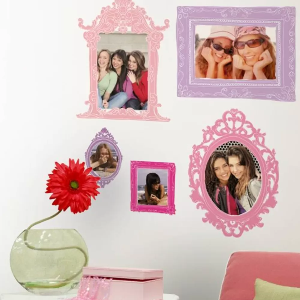 Fashion Kidzsupplies Roommates Roommates Muursticker Fotolijsten Roze En Paars