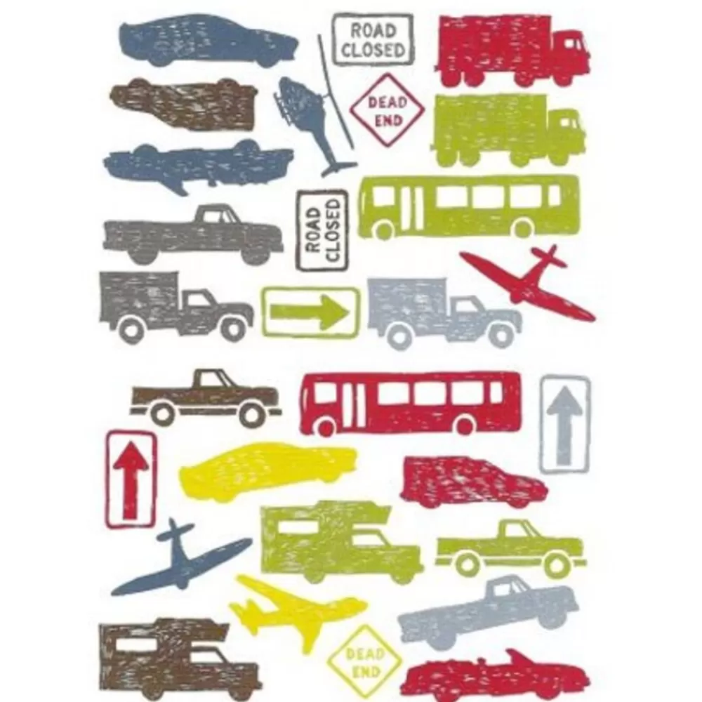 Fashion Kidzsupplies Roommatesmuursticker Autos City Traffic