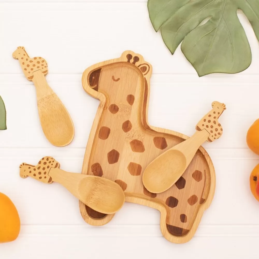 Best Kidzsupplies Sass & Belle Kinderbord Giraffe Bamboe