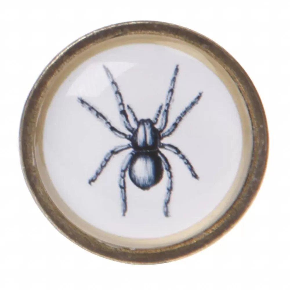 Shop Kidzsupplies Sass En Belle Glazen Kastknop Kinderkamer Spin In Metalen Frame