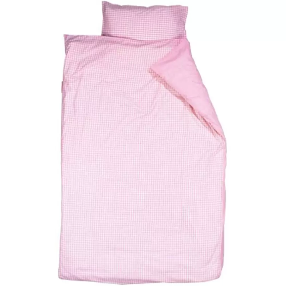 Hot Kidzsupplies Taftan Beddengoed Ruitjes Roze