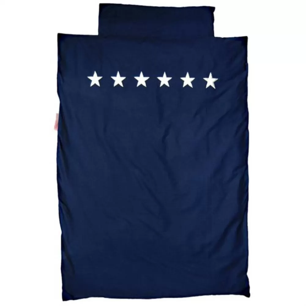 Online Kidzsupplies Taftan Taftan Beddengoed Donkerblauw Silver Stars