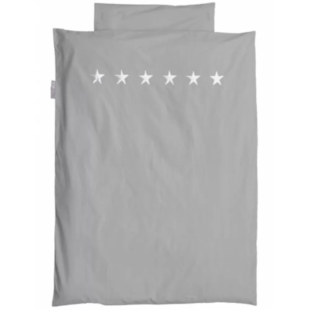 Store Kidzsupplies Taftan Taftan Beddengoed Grijs Silver Stars