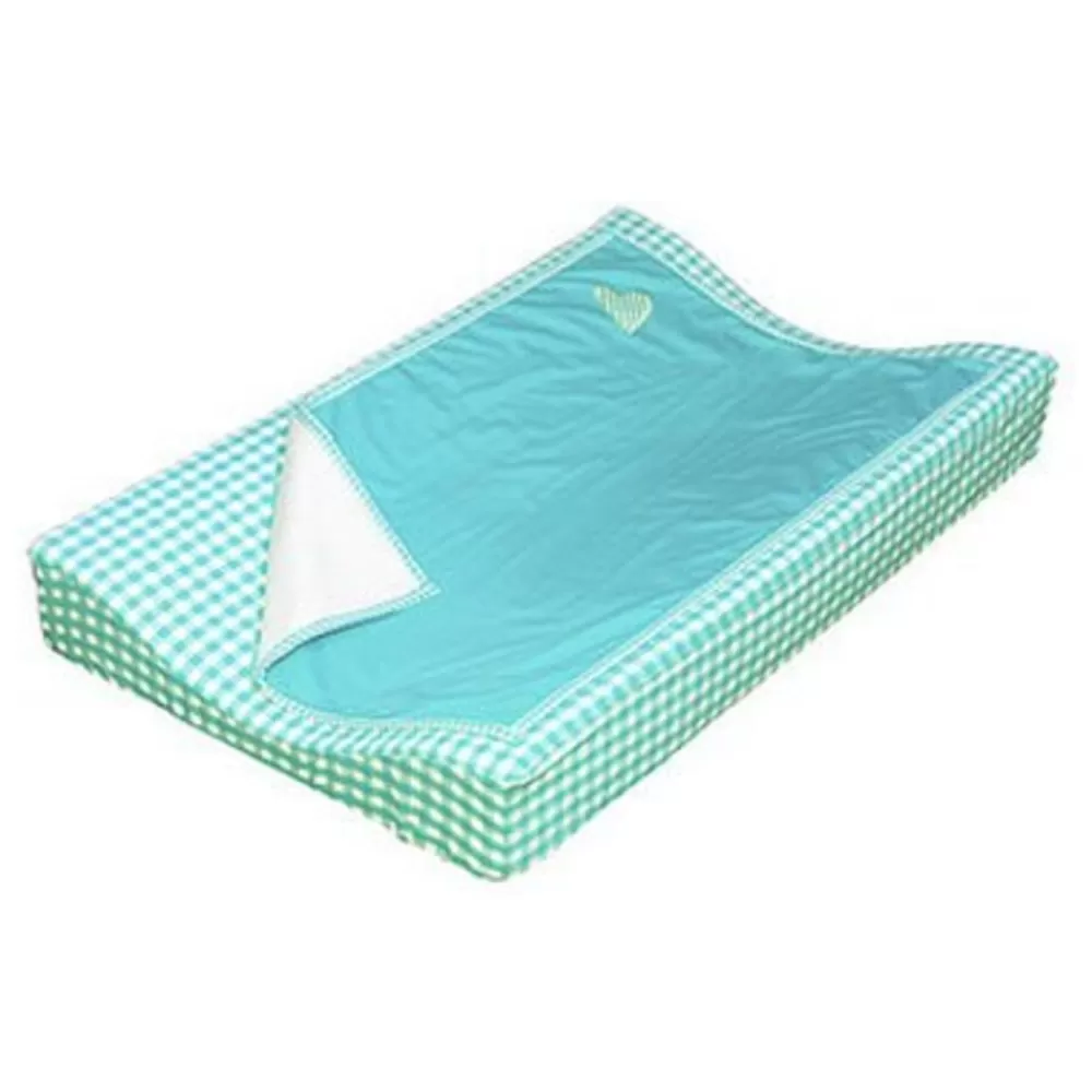 Store Kidzsupplies Taftan Taftan Verschoonkussen Hoes Met Dekentje Turquoise