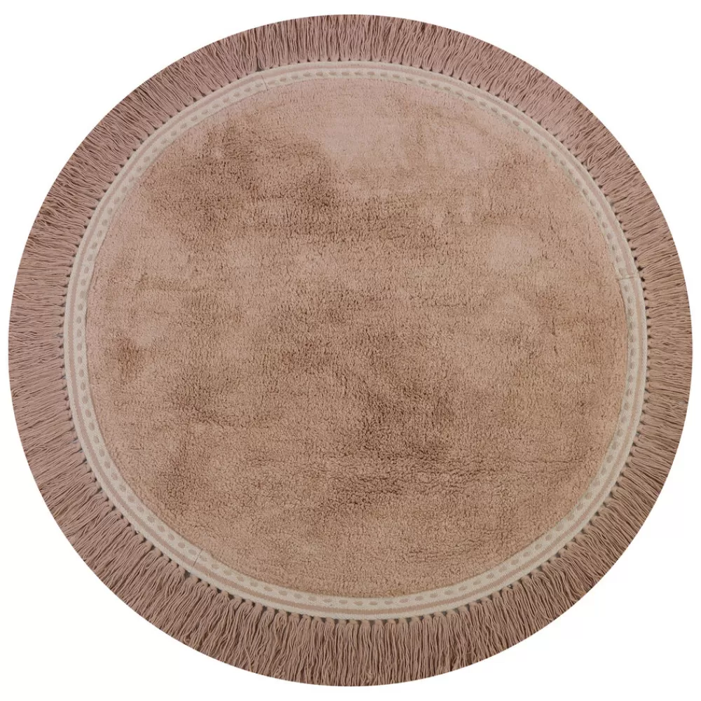 New Kidzsupplies Tapis Petit Vloerkleed Kinderkamer Rond Anna Lichtroze