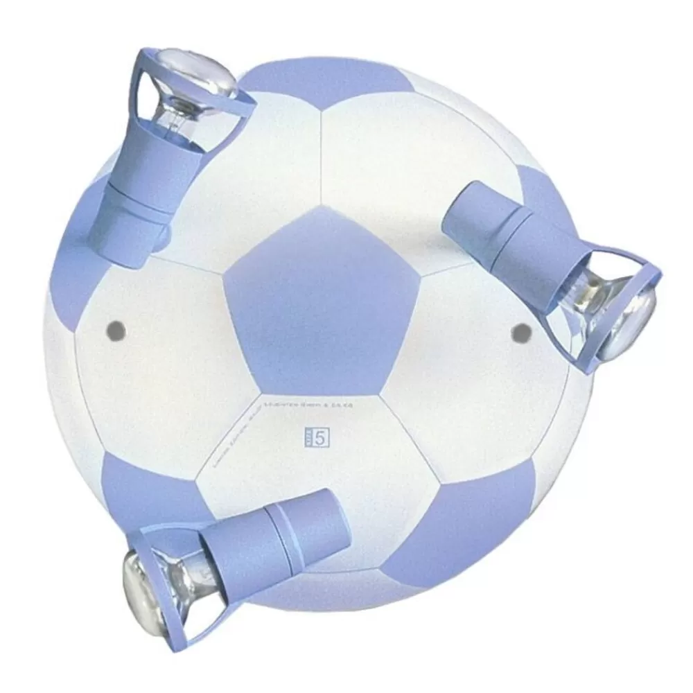 Cheap Kidzsupplies Waldi-Leuchten Kinderlamp Plafond Voetbal Lichtblauw