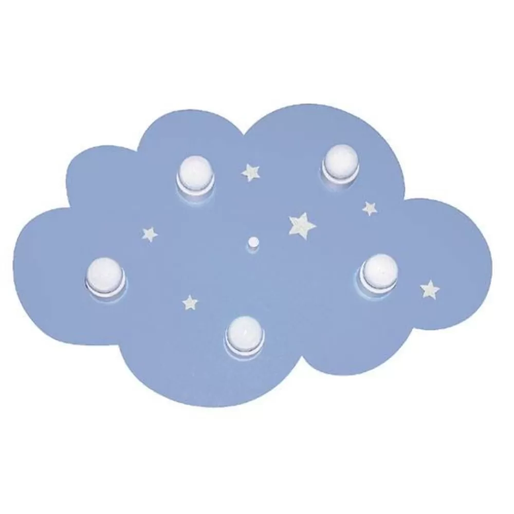 Flash Sale Kidzsupplies Waldi-Leuchten Kinderlamp Plafonniere Wolk Blauw