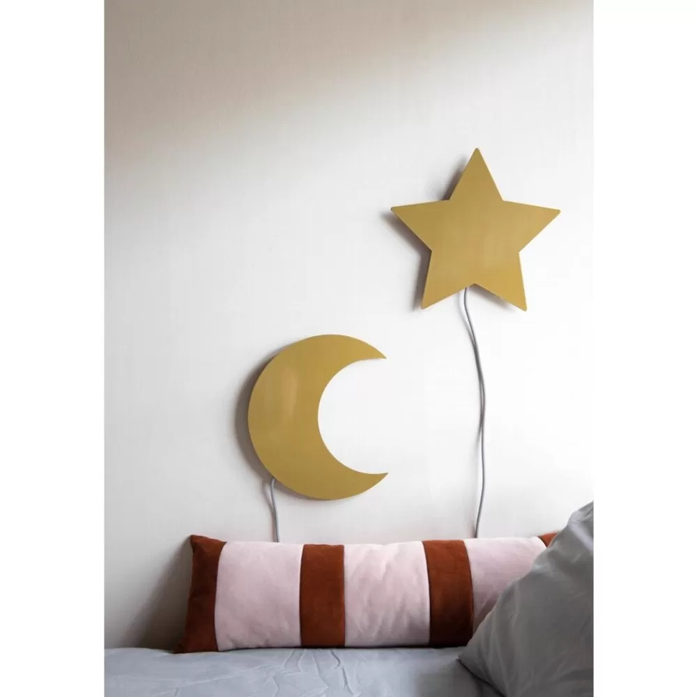 New Kidzsupplies Wandlamp Kinderkamer Maan Goud